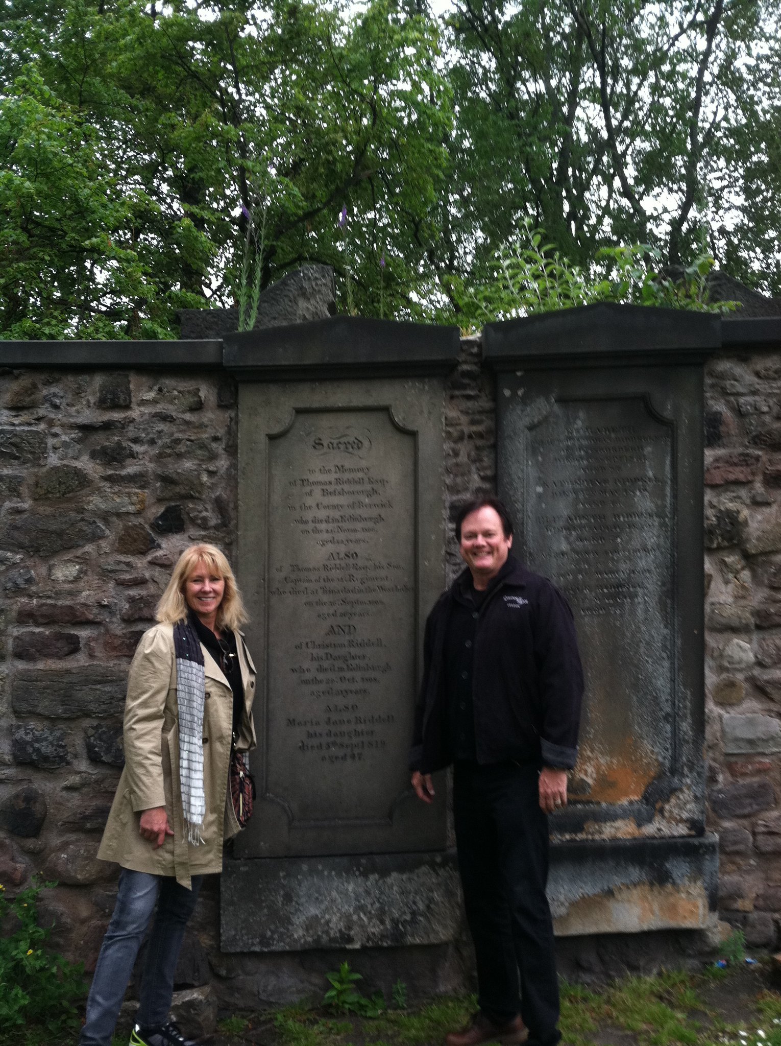 Tom Riddels grave at Greyfriars